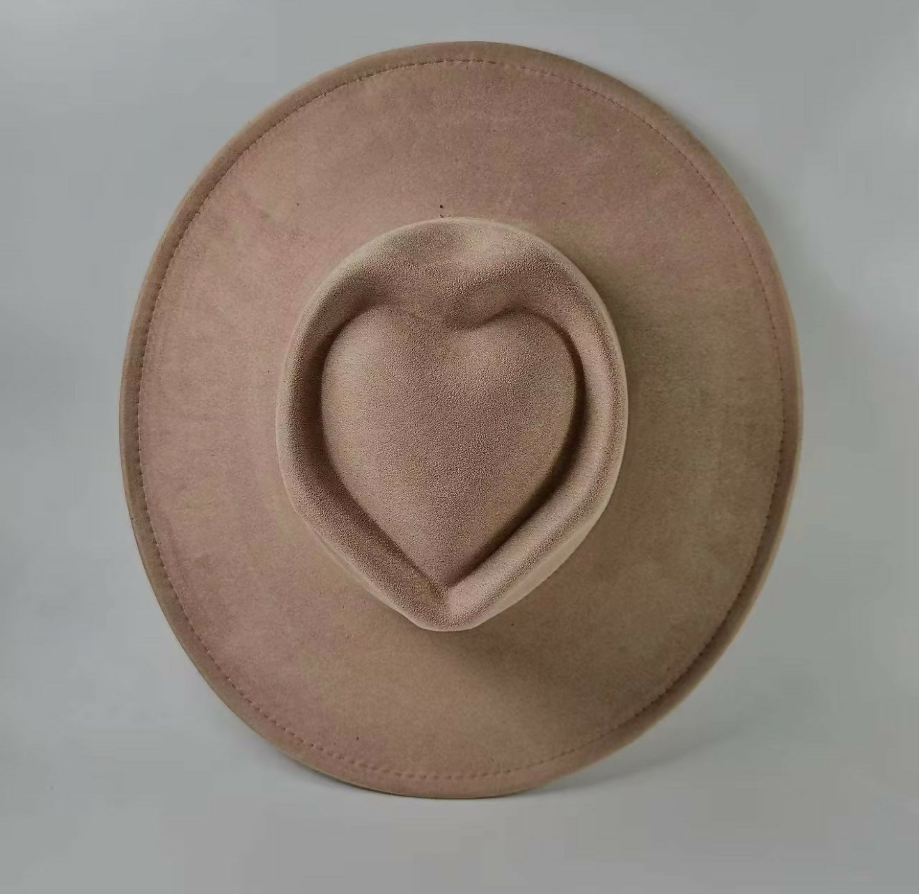 Felt Heart Wide Brimmed Fedora