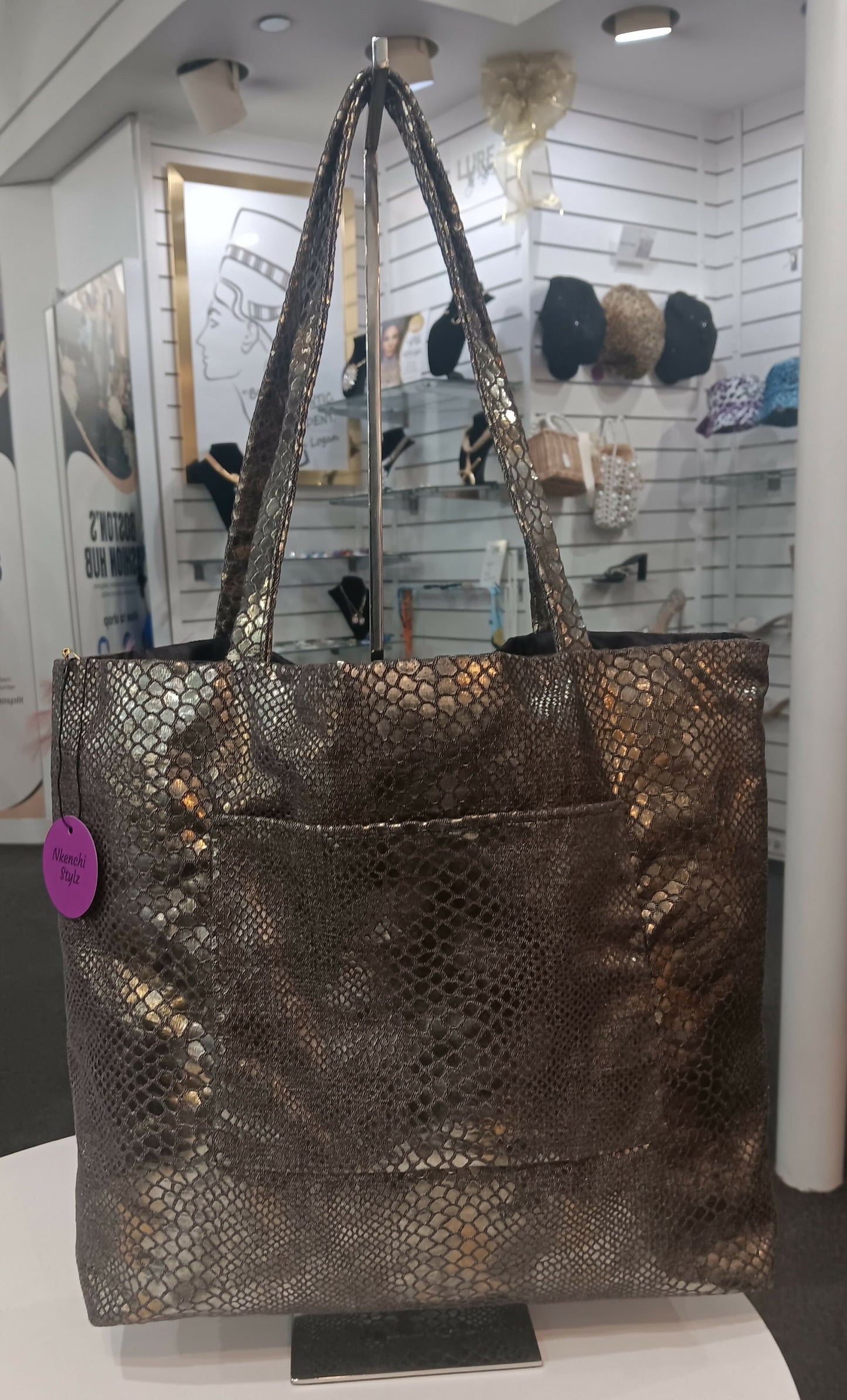 Snake Skin Tote bag
