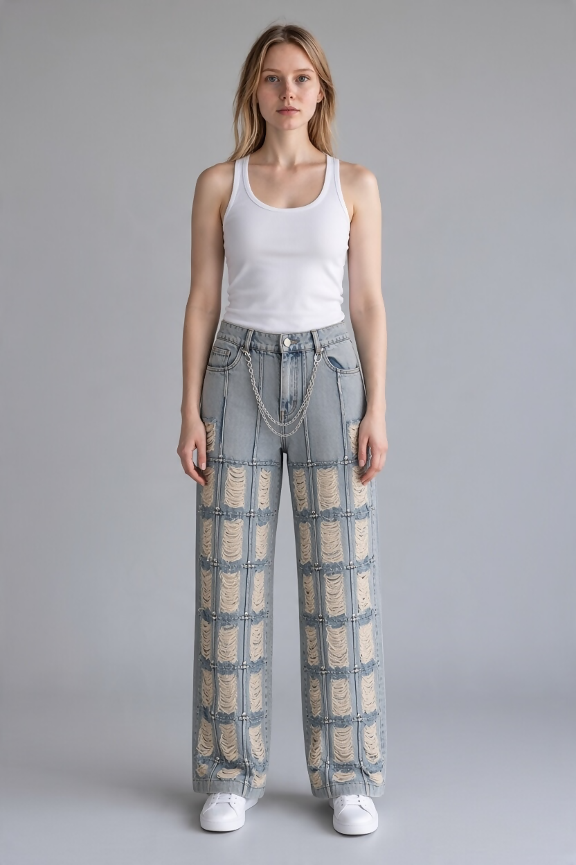 Grid Lock Denim
