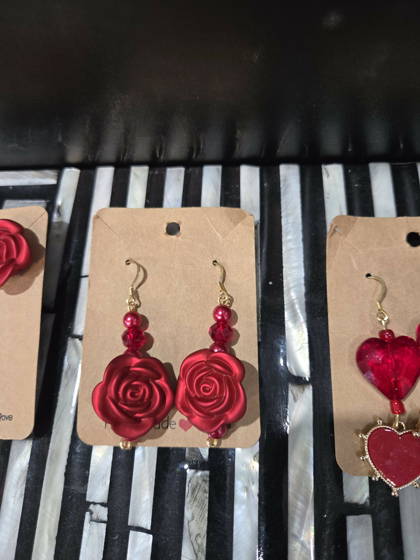 Rose earrings