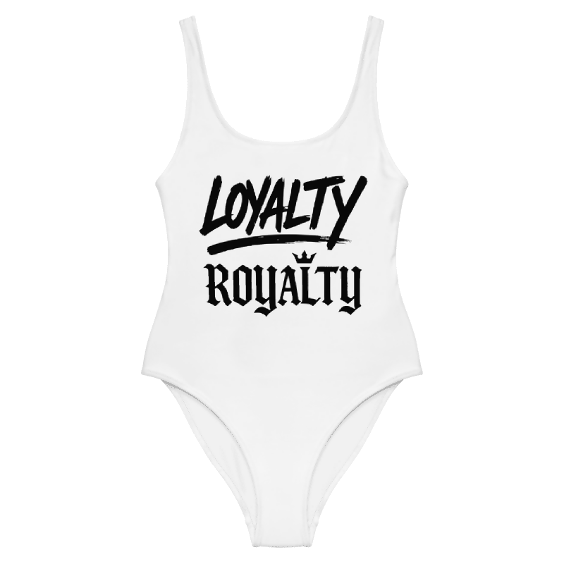 Loyalty Over Royalty One Piece Swimsuit