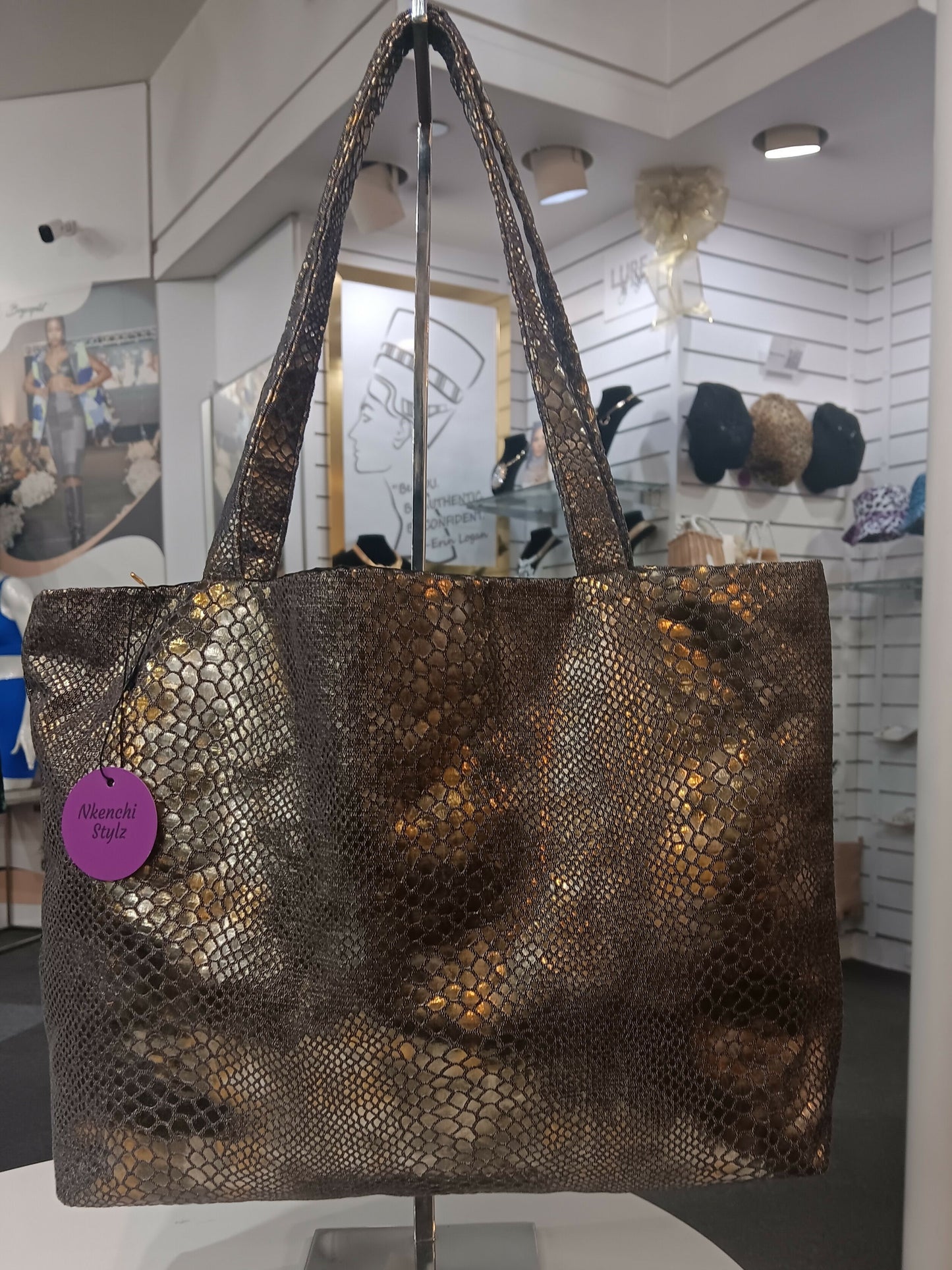 Snake Skin Tote bag