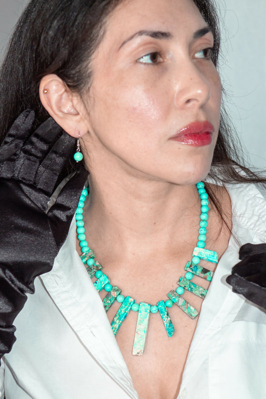 Turquoise necklace set