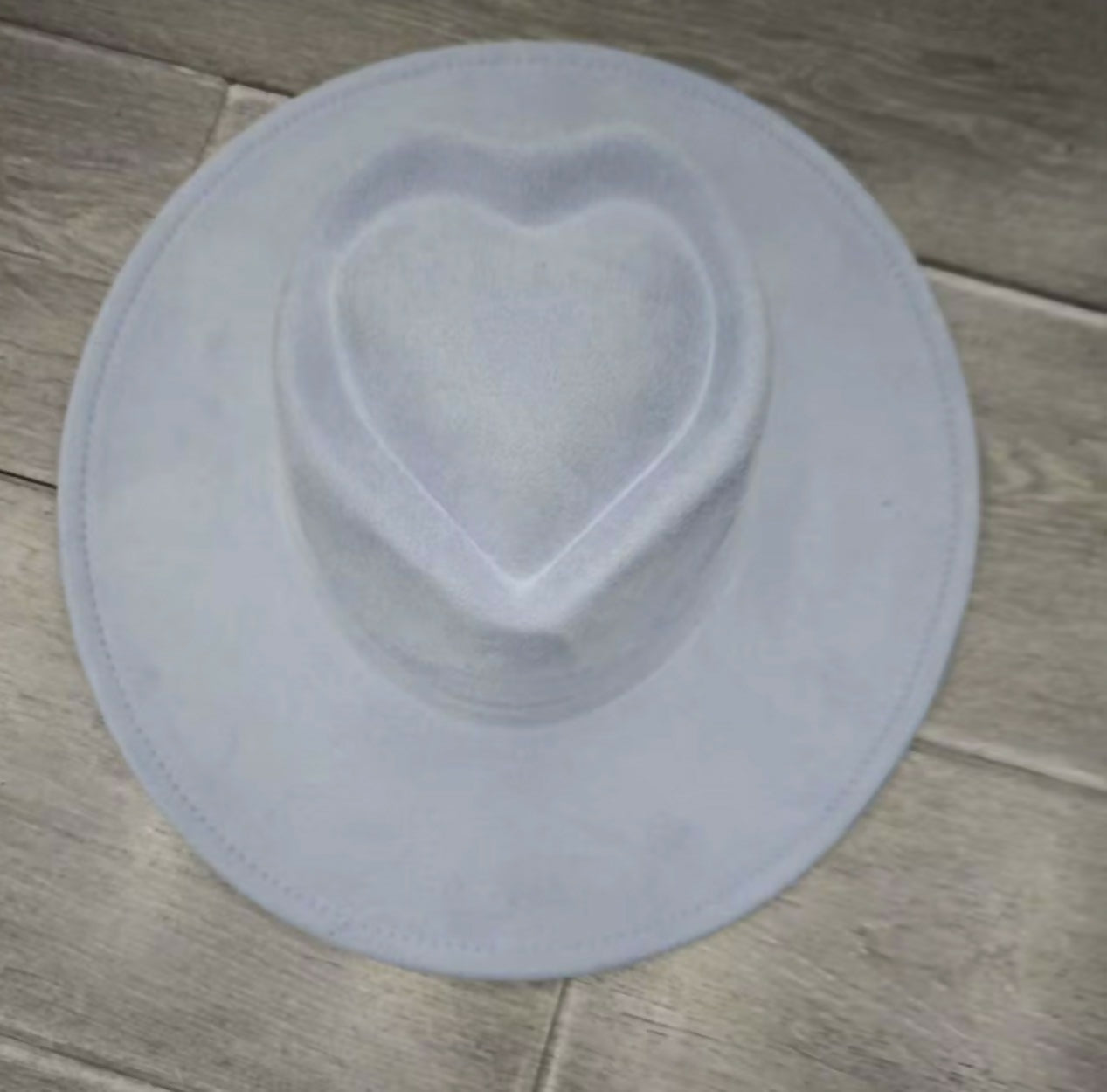 Felt Heart Wide Brimmed Fedora