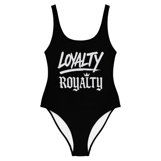 Loyalty Over Royalty One Piece Swimsuit
