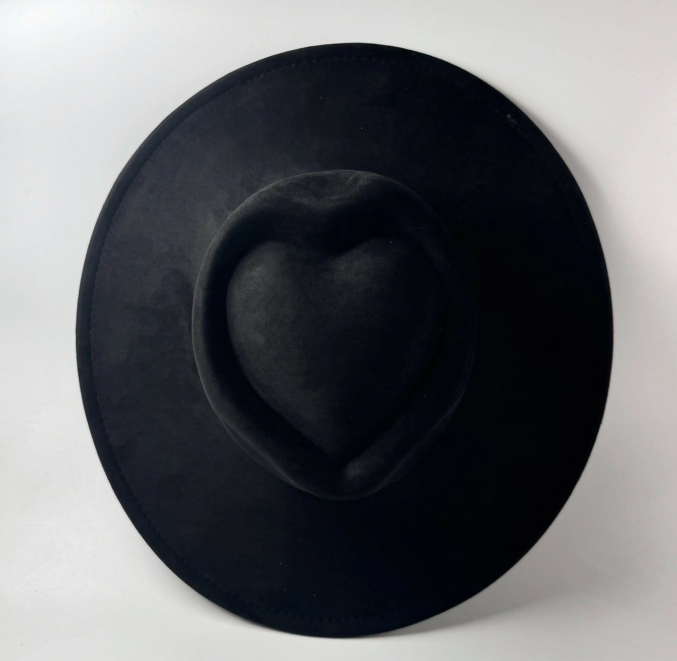 Felt Heart Wide Brimmed Fedora