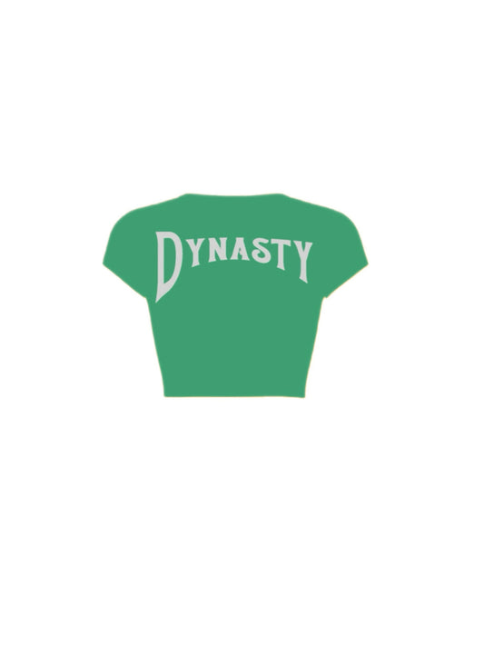 Dynasty Rhinestone Croptop ( Green )