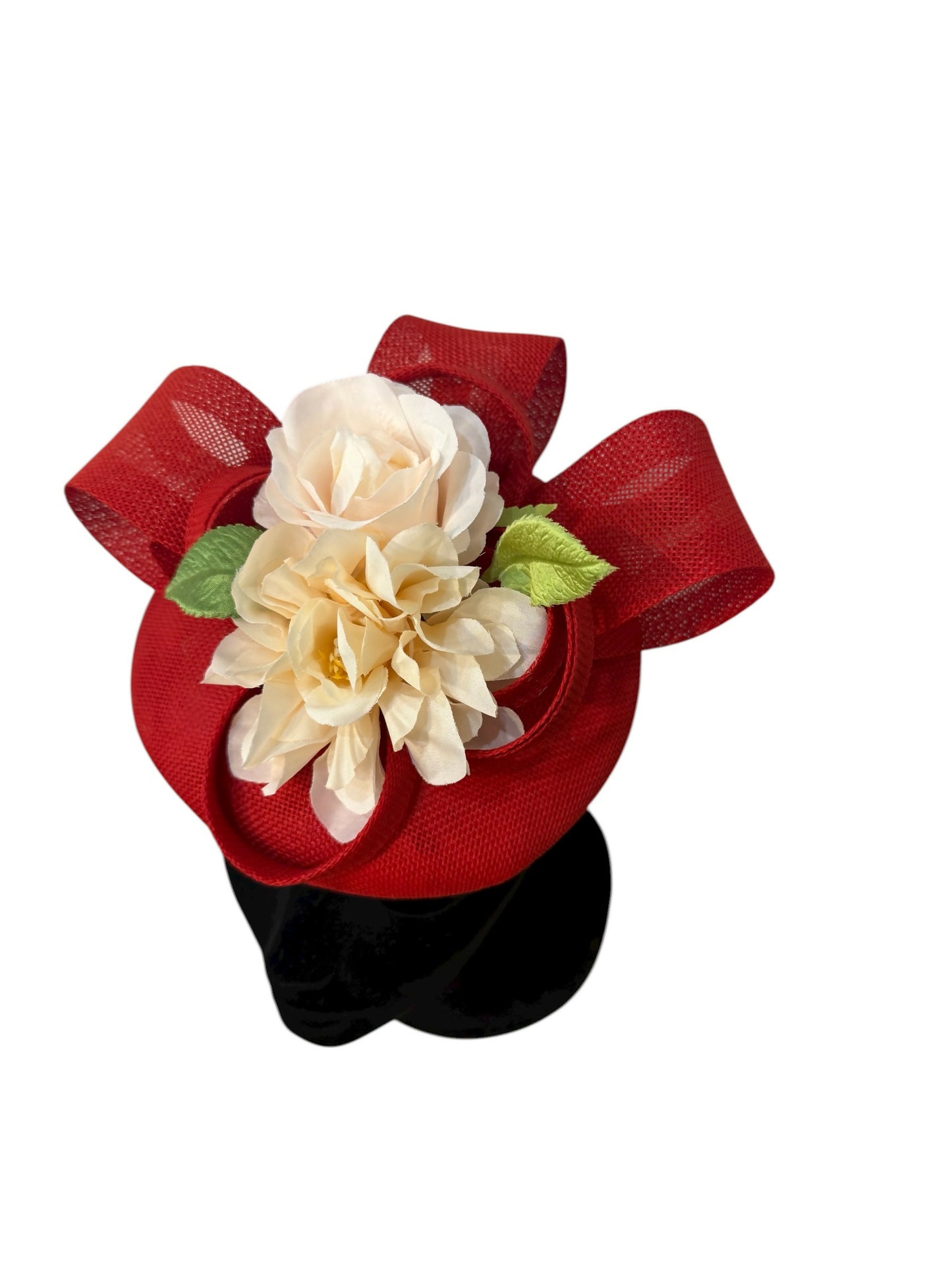 Red Floral Headpiece