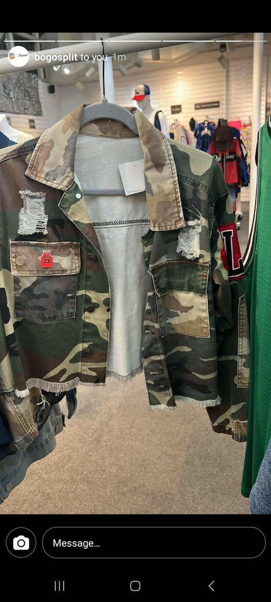 Bulls 23 camo jacket