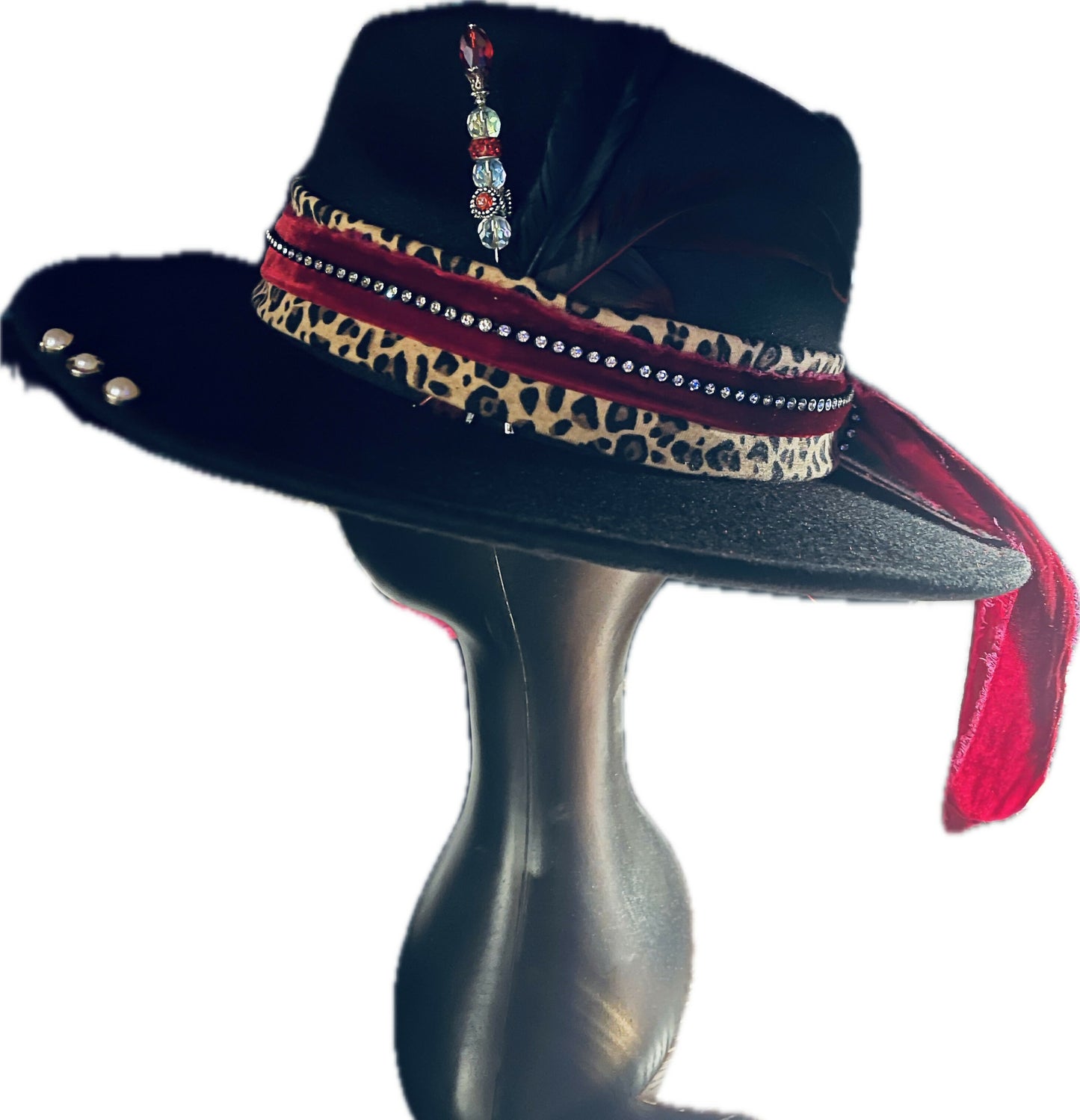 Custom Handmade Wide Brim Fedora Hat