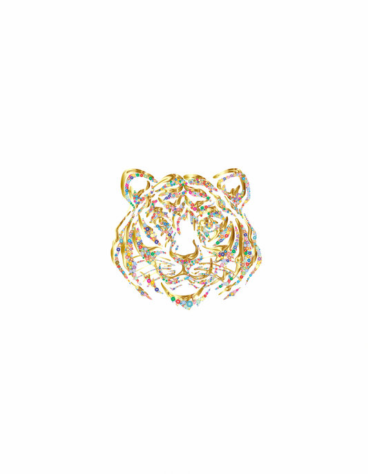 Japanese Tiger Dark Fantasy T-Shirt Design - 10