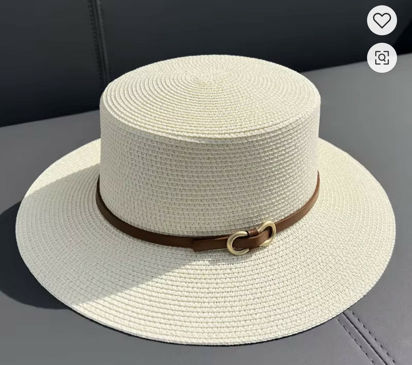 Straw Boater Hat