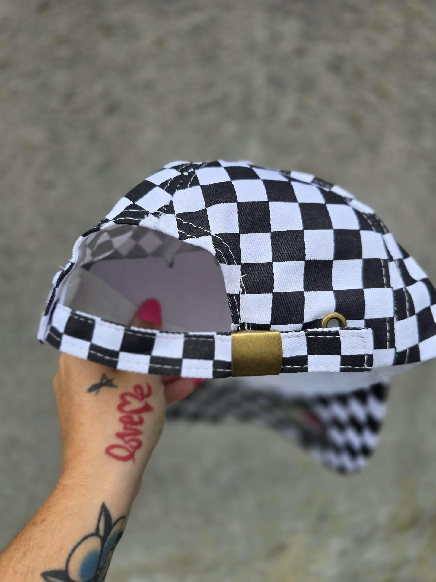 Simply Thick Checkered Buckle Hat