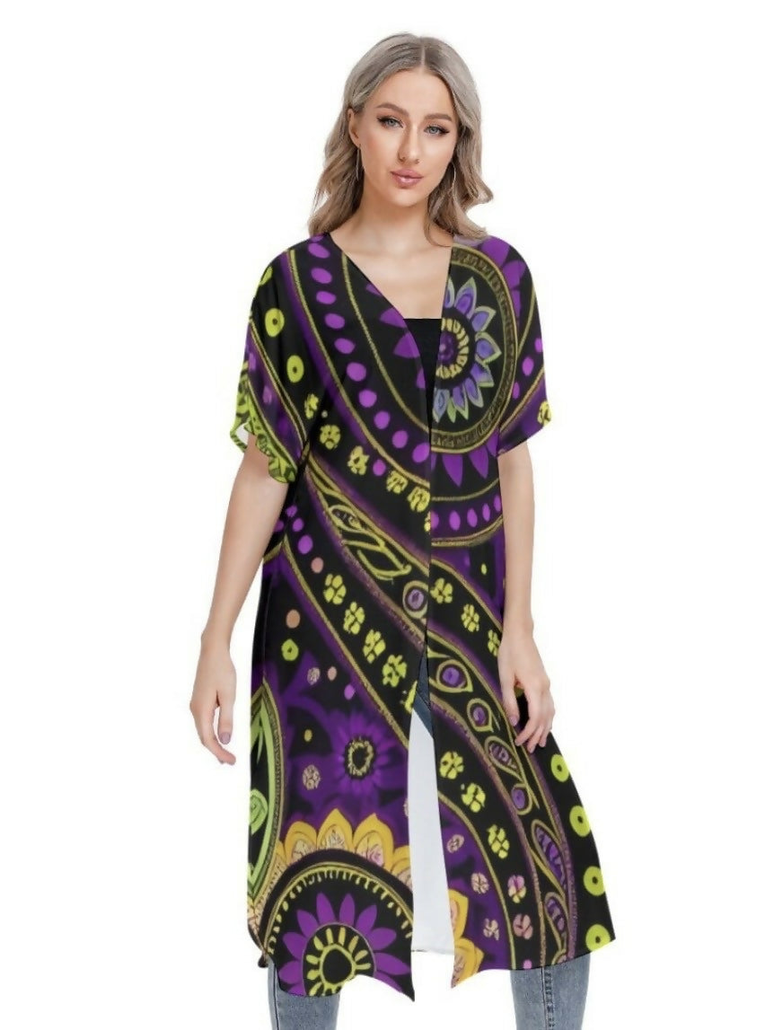 Women’s Short Sleeve Kimono Sizes S-2XL