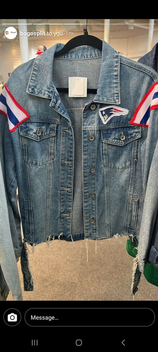 Crop Trucker Patriots Jacket