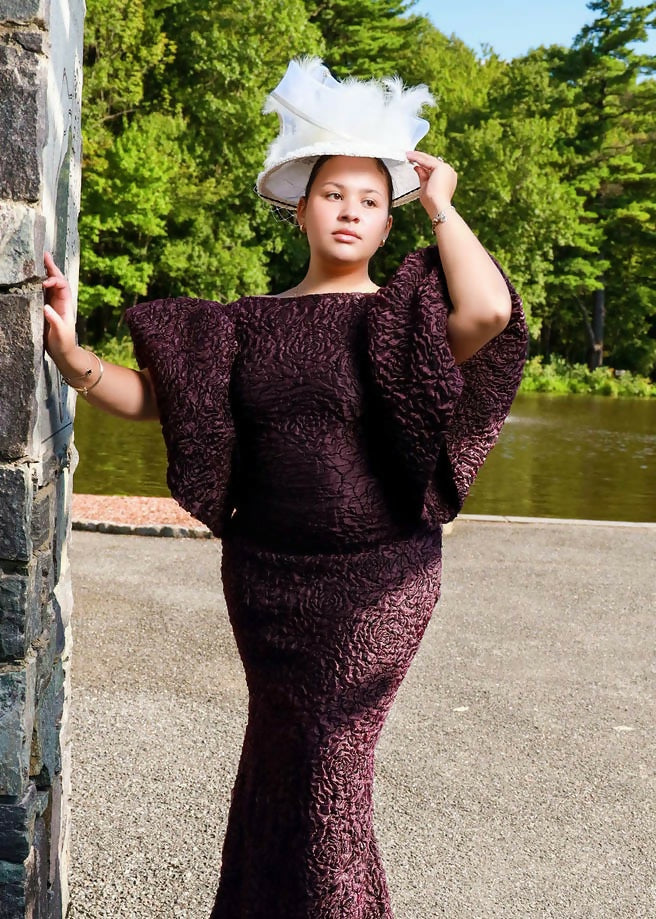 The Velvet Orchid Couture Gown