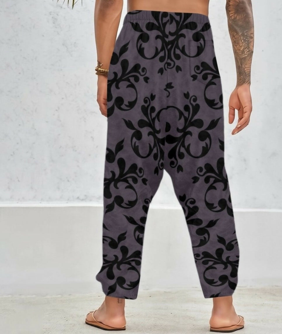 Men’s Velvety Harem Pants with Understated Luxury Sizes S-5XL