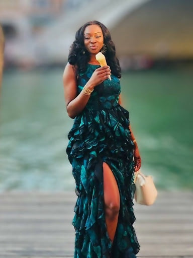 The Bliss Ruffle Gown