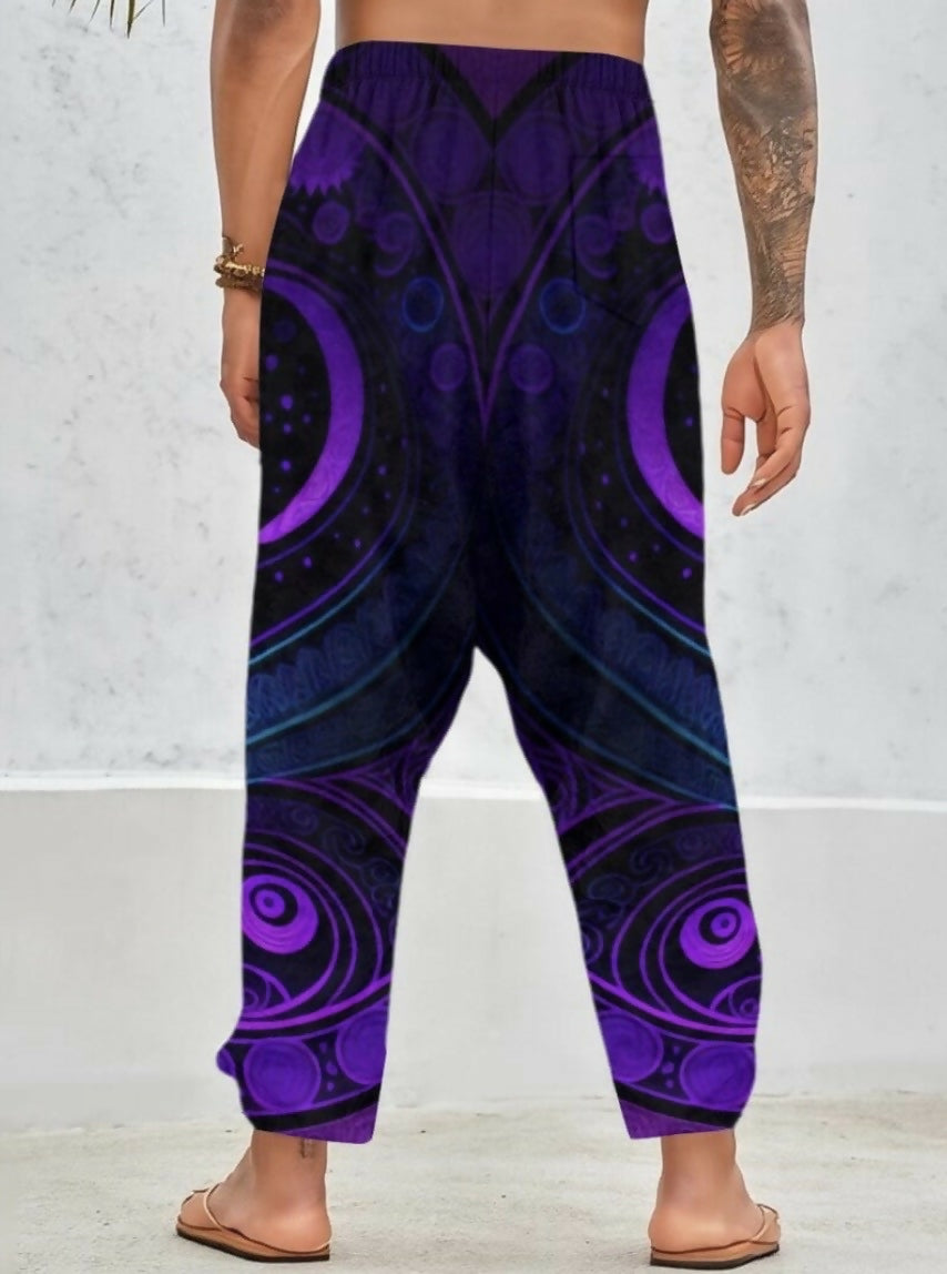 Men’s Velvety Harem Pants with Understated Luxury Sizes S-5XL