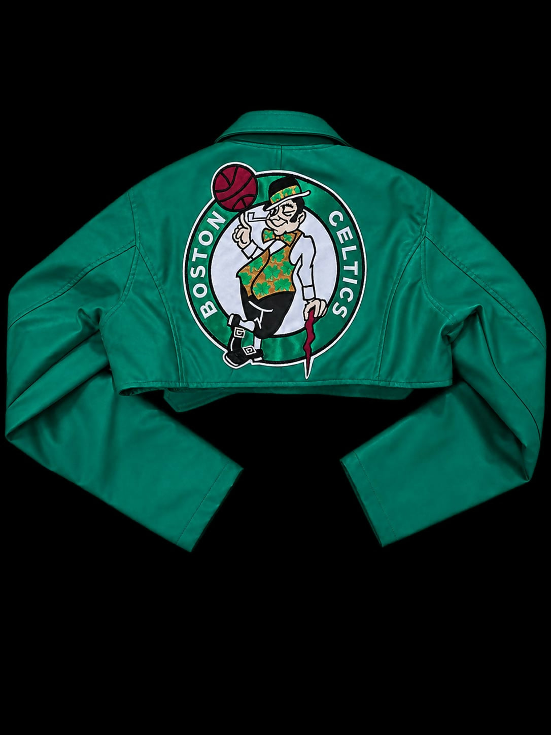 Green Celtics Motorcycle Jacket