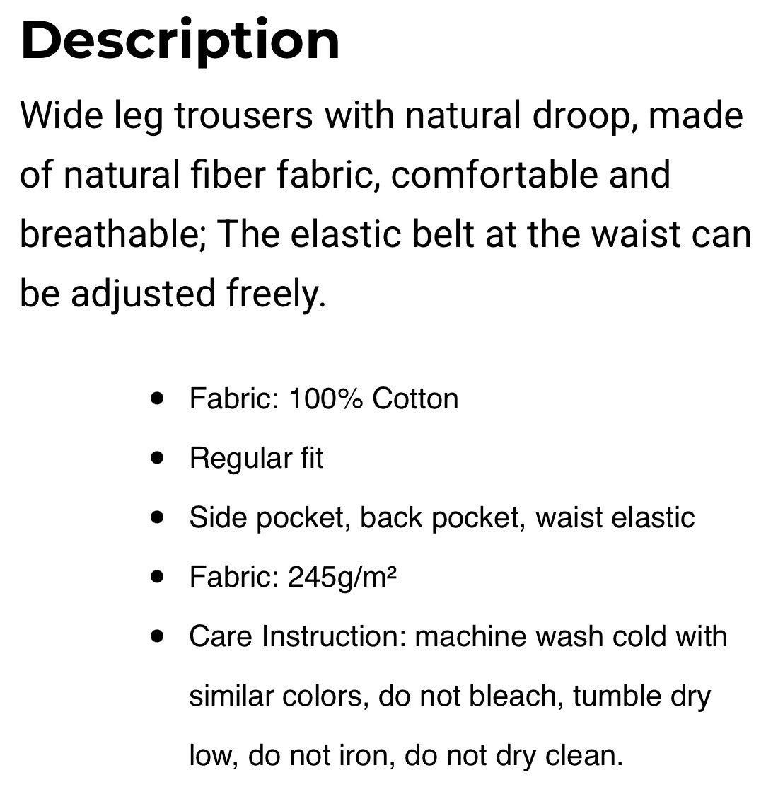 Unisex Straight Cotton Casual Pants Sizes S-5XL