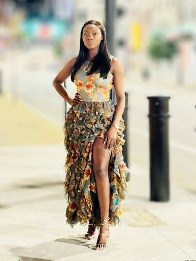 The Bliss Ruffle Gown