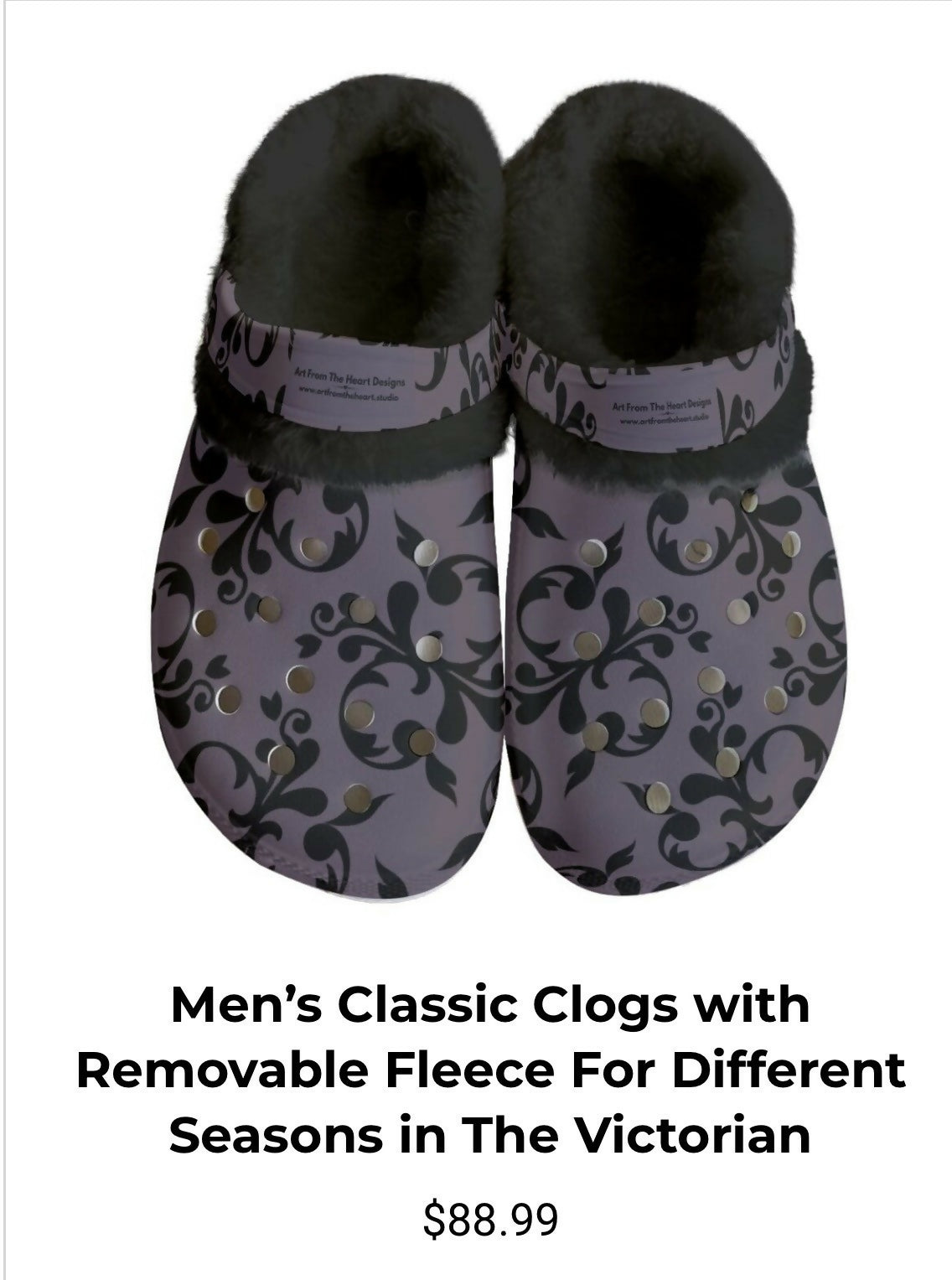 Men’s Classic Clogs with Removable Fleece