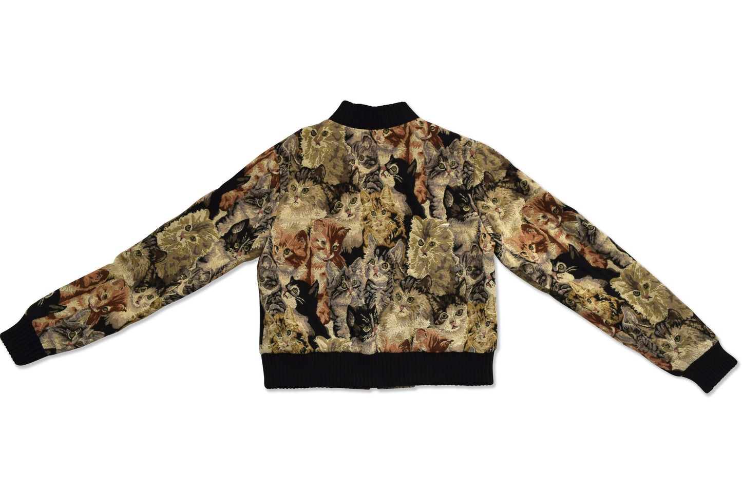 Cat printed bomber jacket woman