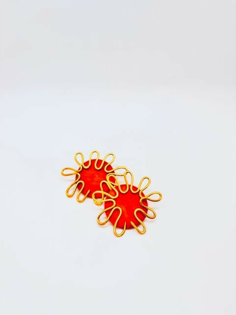 STARFISH EARRINGS - PUMPKIN