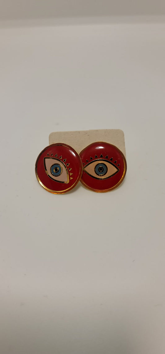 Earrings evil eye.