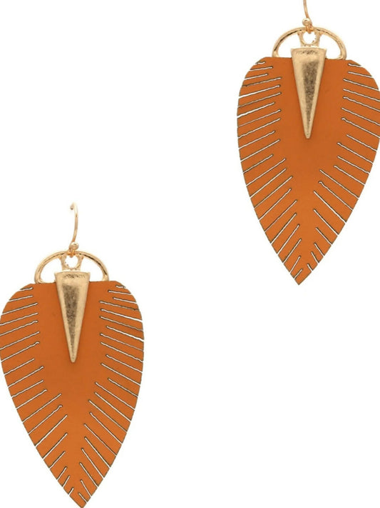 Leaf Hook Earrings