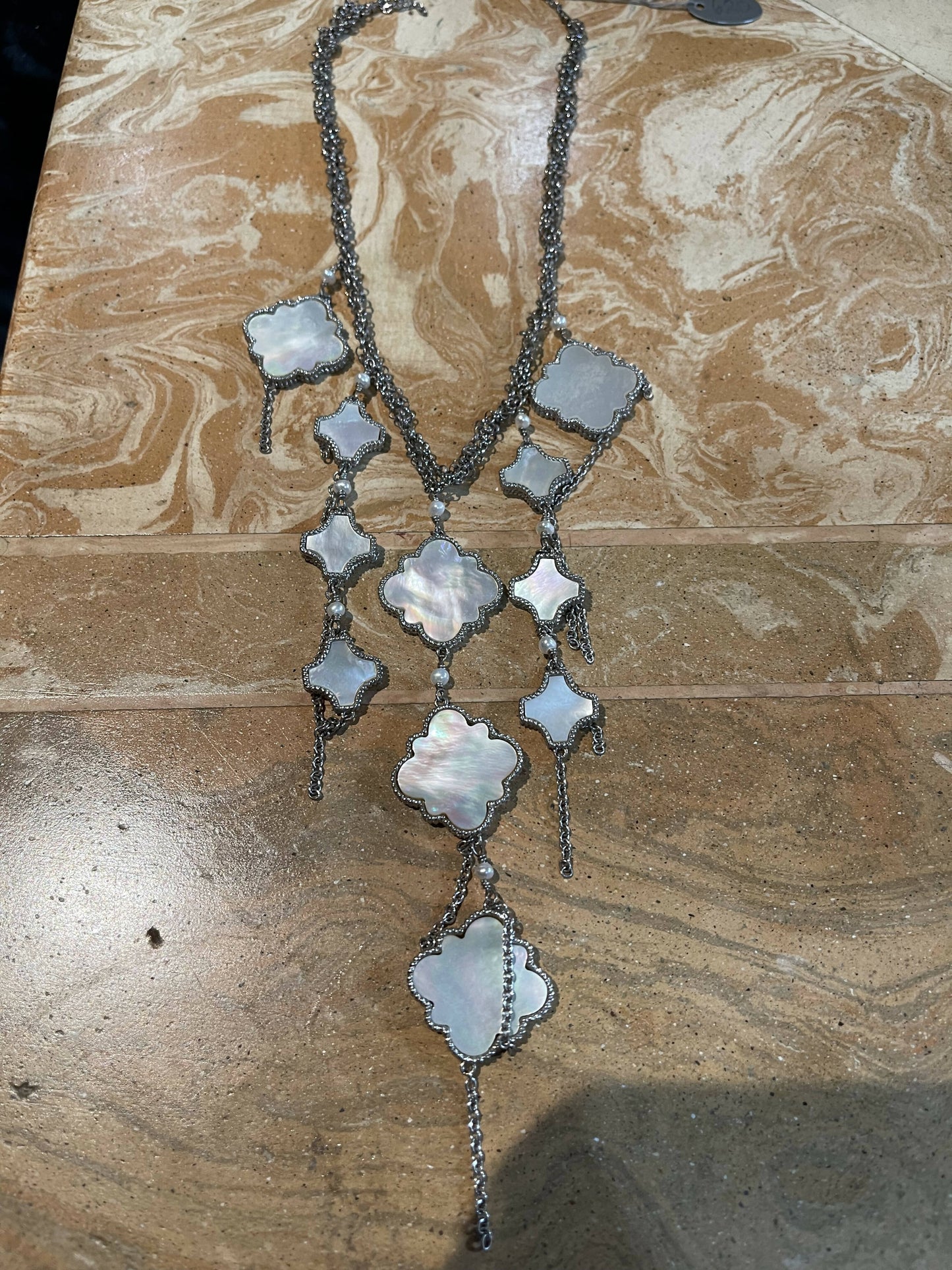 Mother o pearl choker