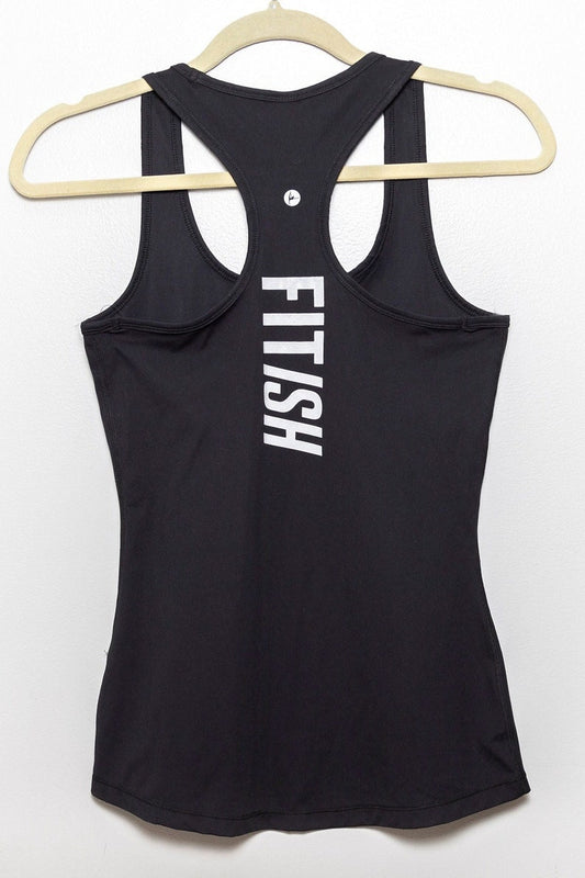 black FITISH racerback tank