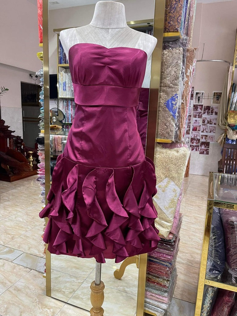 Ripple Dress Raspberry