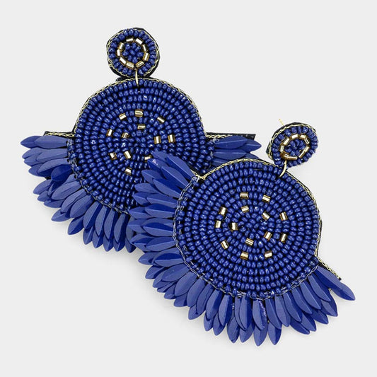 Blue Boho Earrings