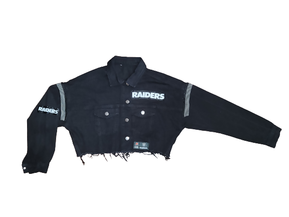 Raiders Crop Jacket Big Logo S