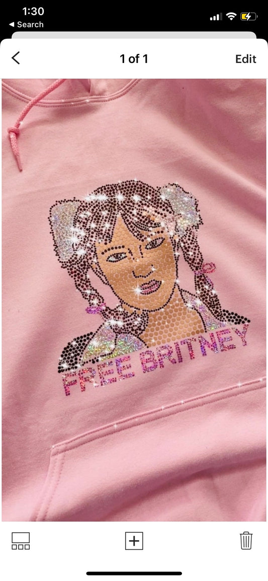 FREE BRITNEY Pink Hoodie