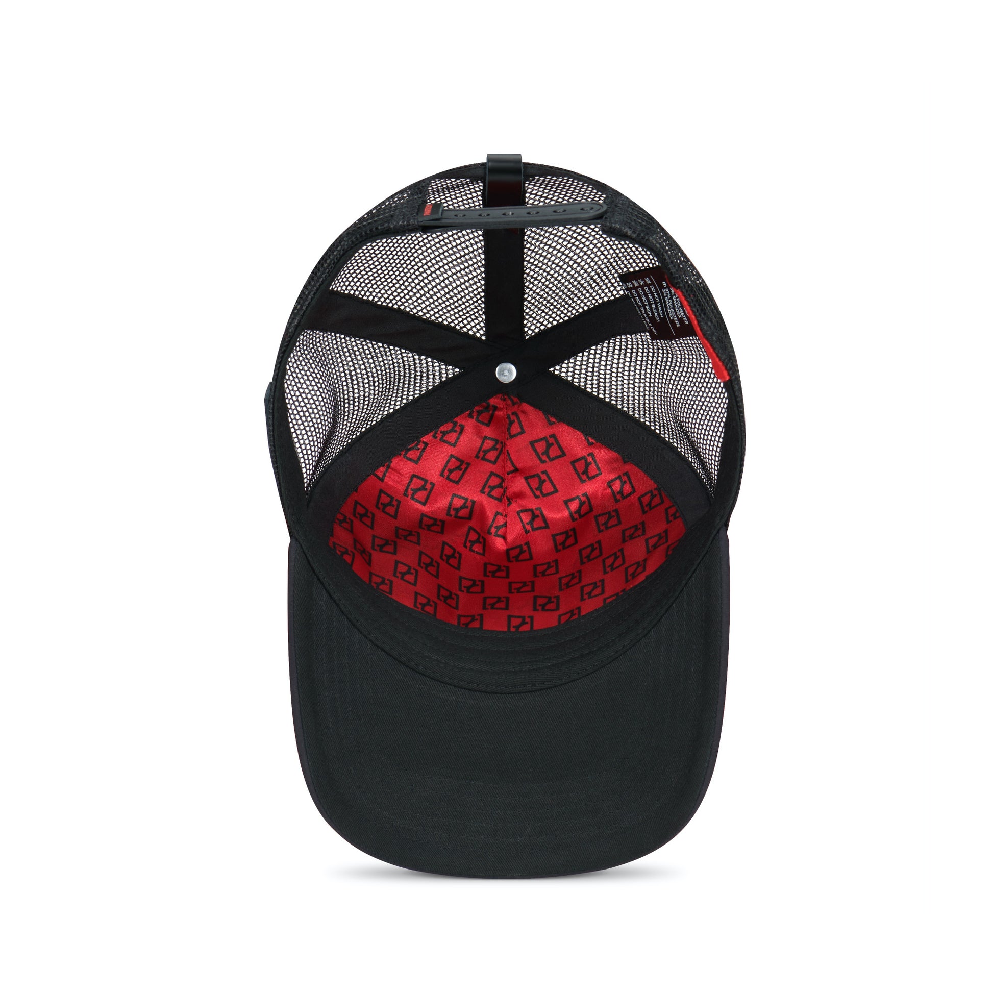 Partch Trucker hat black with Art Inside hat Panel