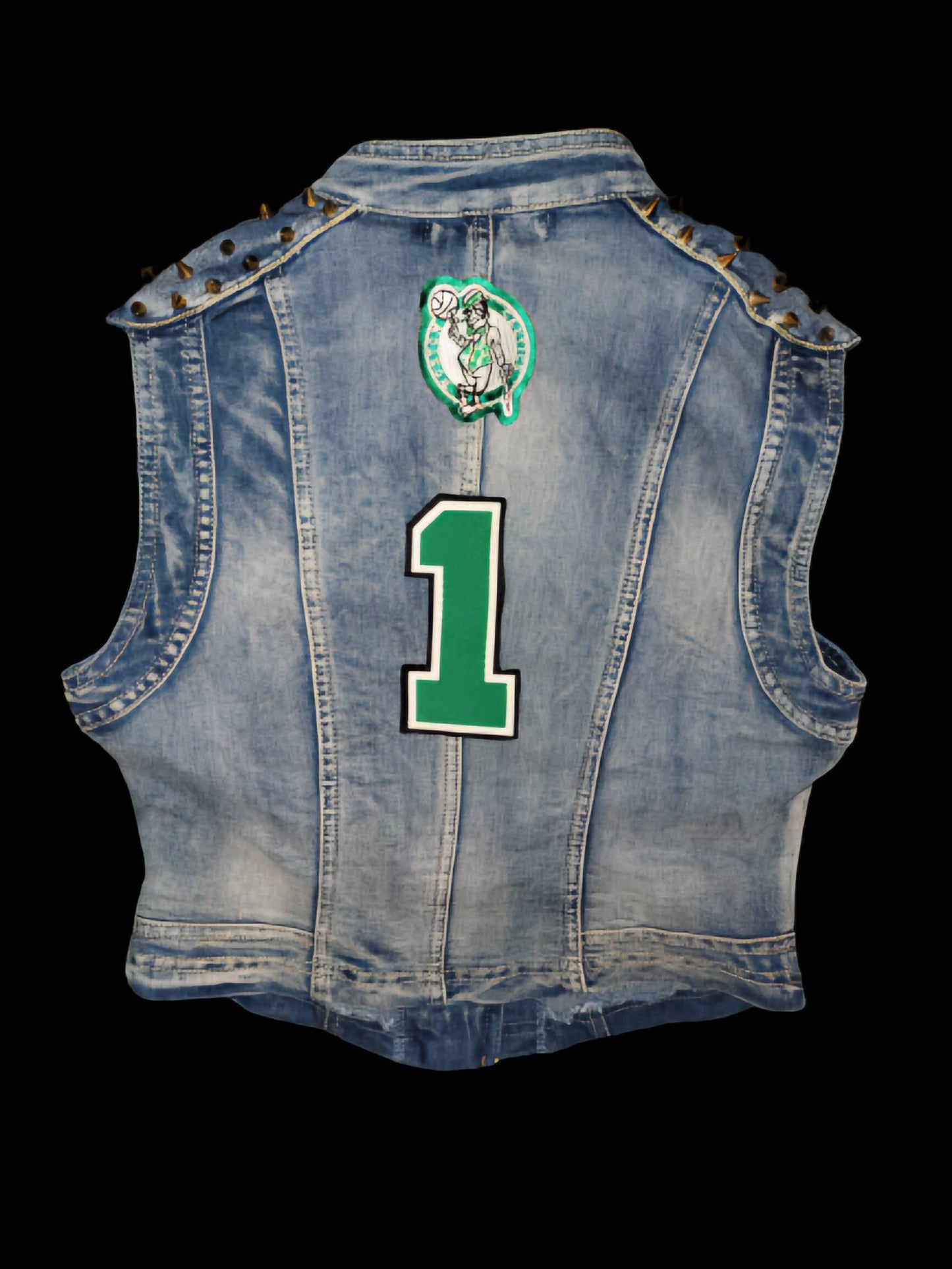 Celtics Spiked Jean Vest
