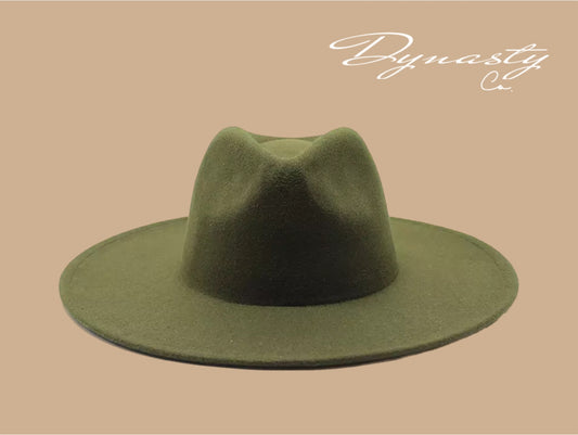 DYNASTY Olive Green Fedora