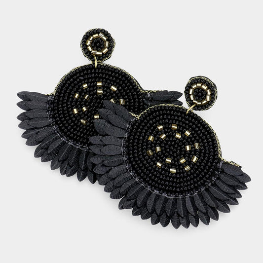 Black Boho Earrings