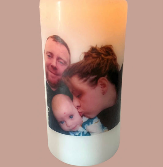 Custom Photo Candle ( Medium)