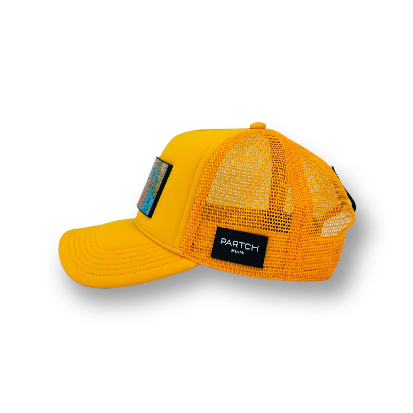 PARTCH Exsyt Art removable Trucker Hat Yellow