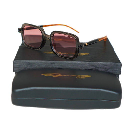 DYNASTY Grey & Salmon Aviators Shades