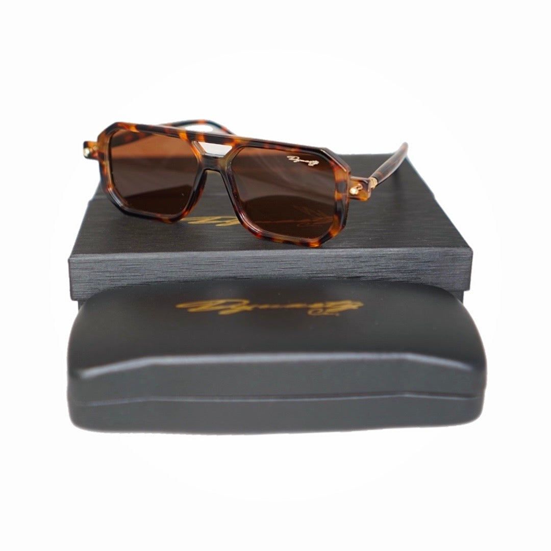 DYNASTY Tortoise Aviator Shades