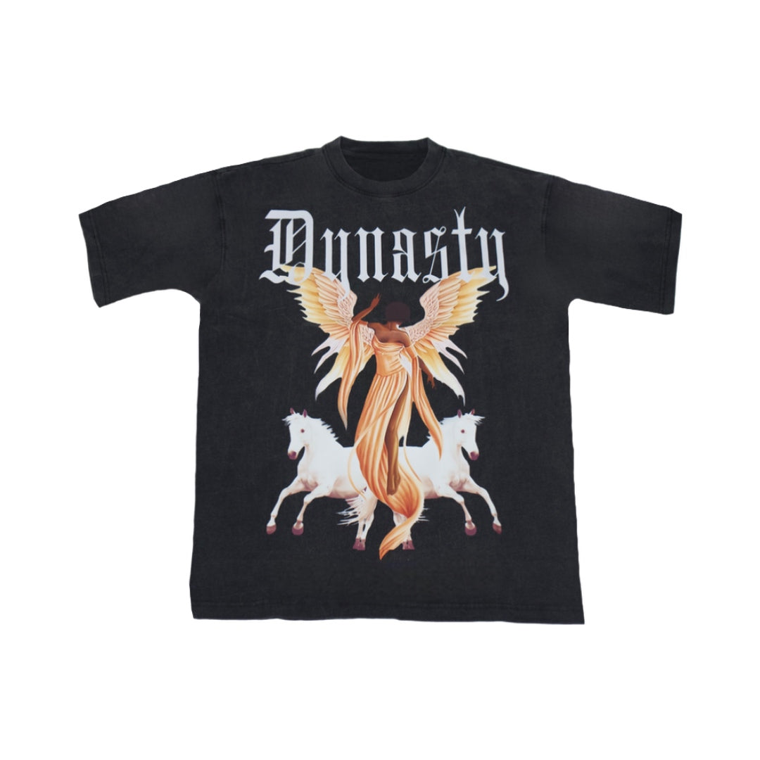 DYNASTY Angels (Black) Oversized Fit T shirt