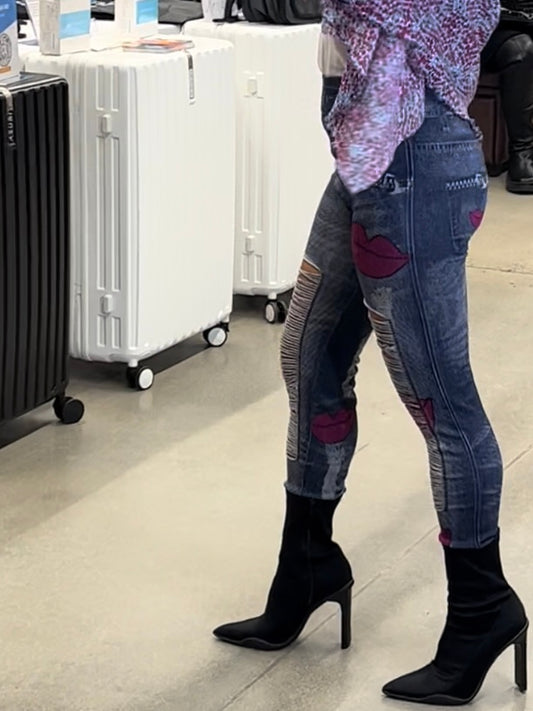 Distressed Stretch Denim