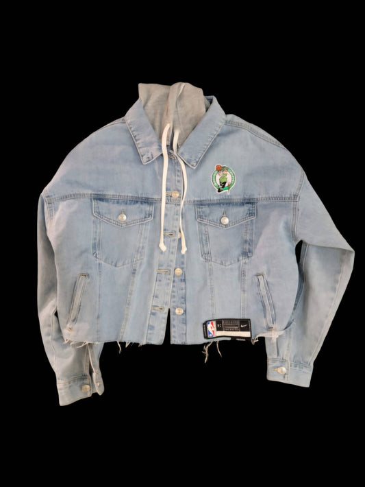 Crop hoodie CELTICS Jean Jacket #1