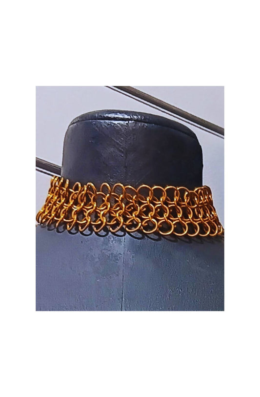 Gold-toned Chainmaille Choker