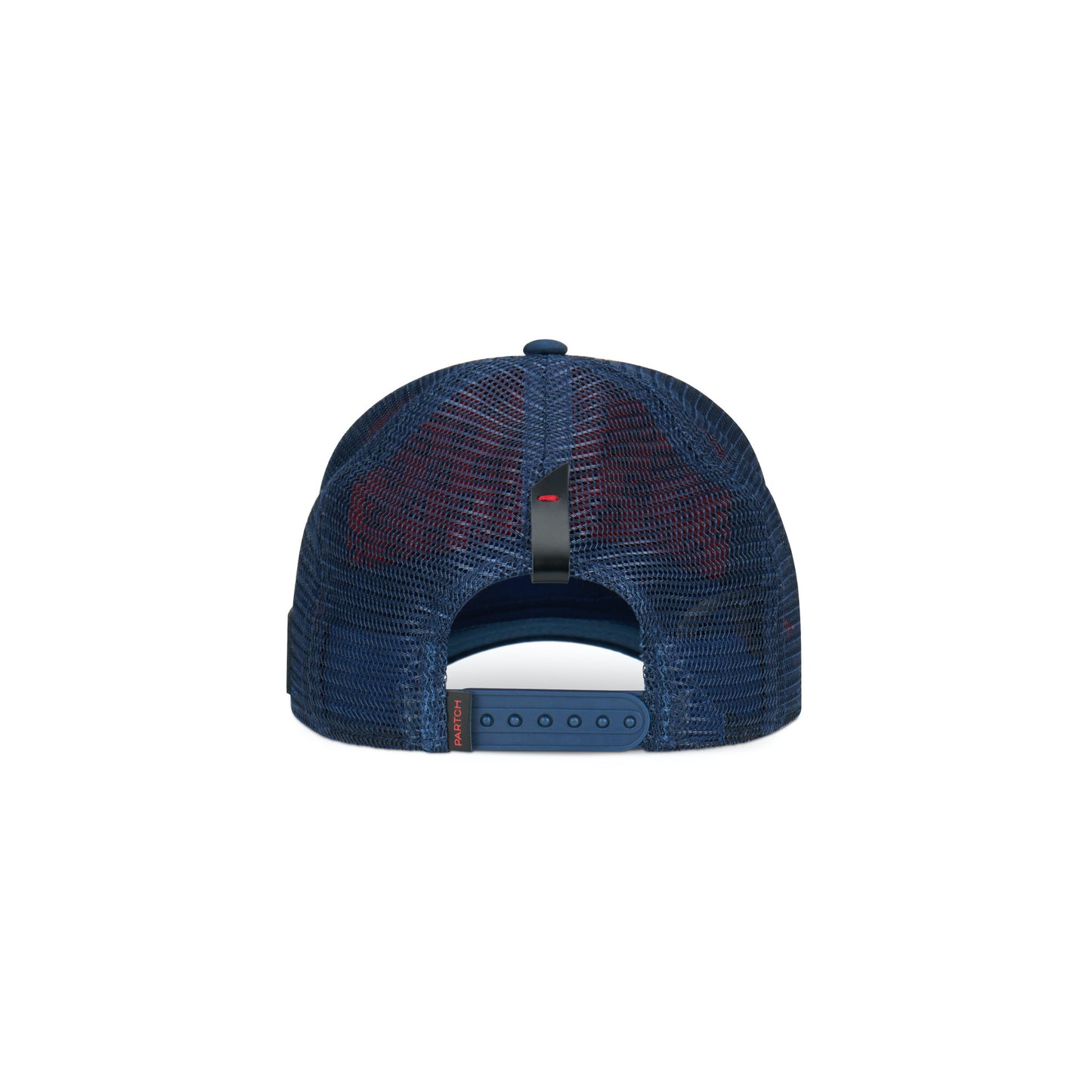 Partch Trucker hat Navy Blue with Art front Panel patch removable | Men’s and Women’s Collection